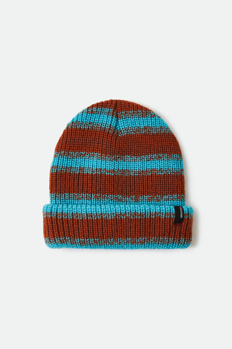 Heist Chunky Beanie - Caramel/Teal