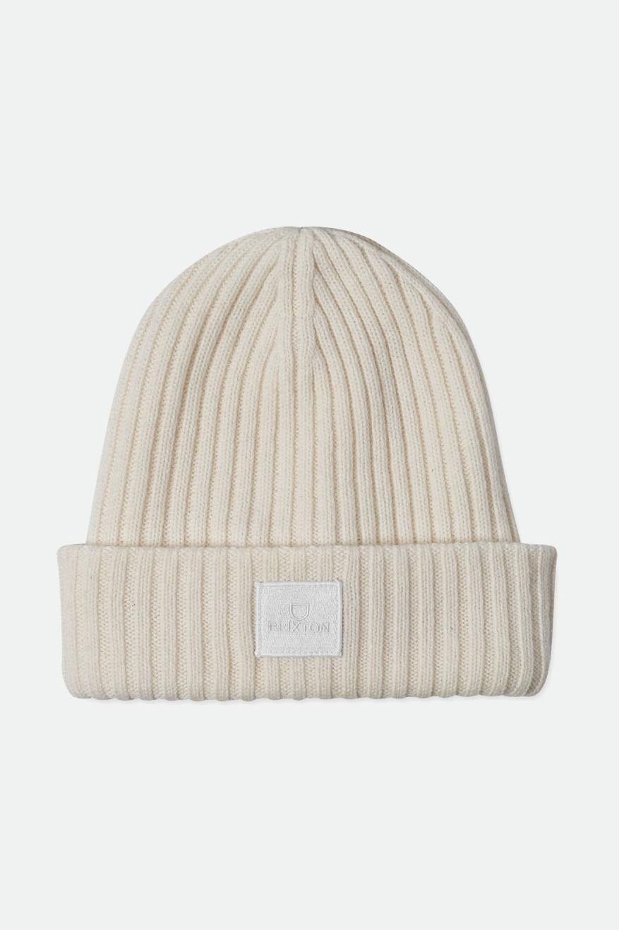 
       Brixton Alpha Square Merino Wool Beanie - White
     