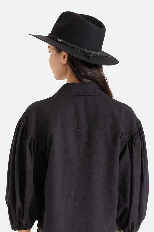 
       Brixton Messer Western Fedora - Black
     