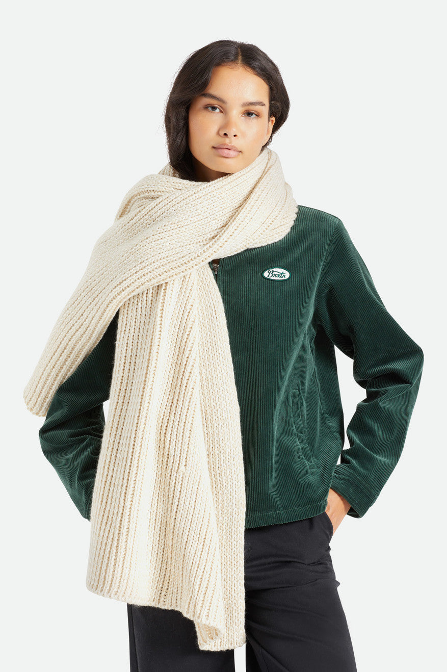 
       Brixton Dillon Scarf - Off White/Dove Marl
     