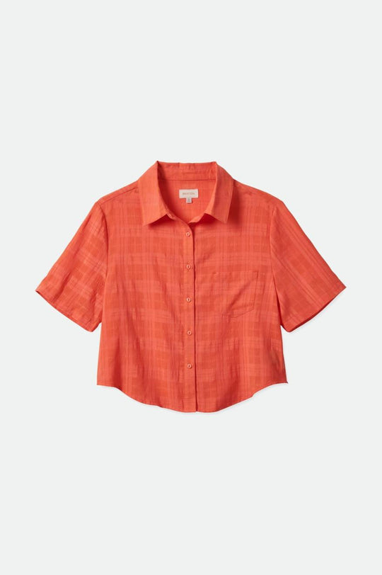 
       Brixton Leon Boxy S/S Woven - Deep Sea Coral
     