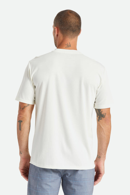 
       Brixton Beta Square Utility S/S Henley Knit - Off White
     