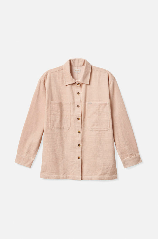 
       Brixton Dundee Corduroy Overshirt - Rose Dust
     