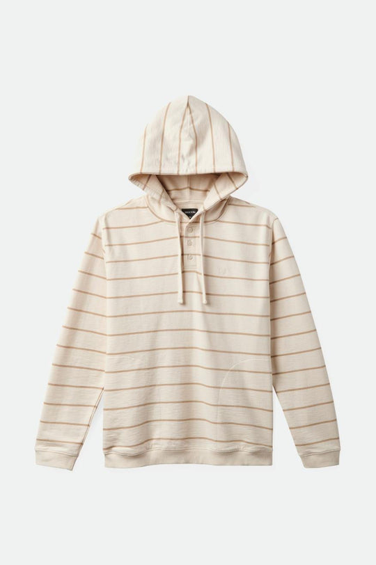 
       Brixton Slub French Terry Henley Hood - Whitecap/Sand
     