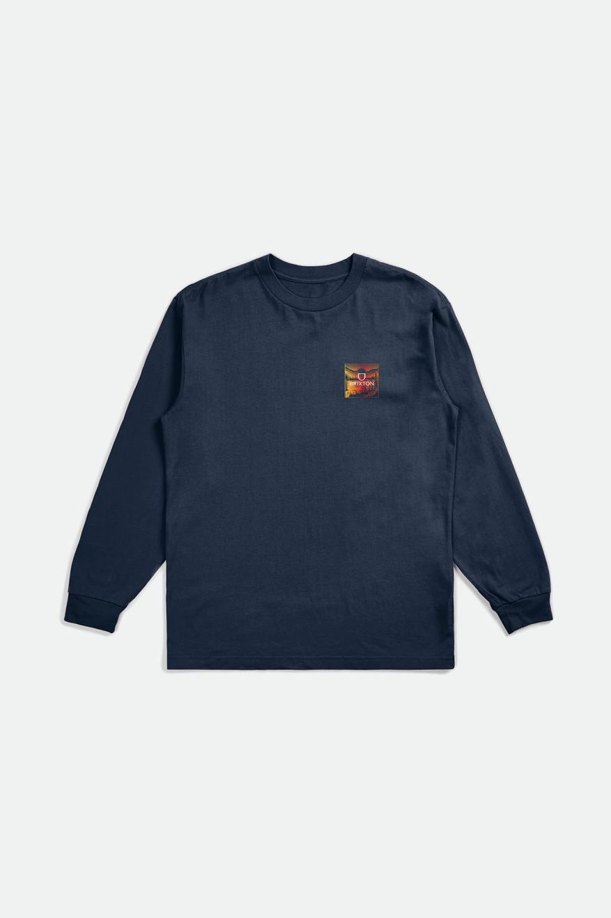 
       Brixton Alpha Square L/S Standard Tee - Moonlit Ocean/Dusk Gradient
     