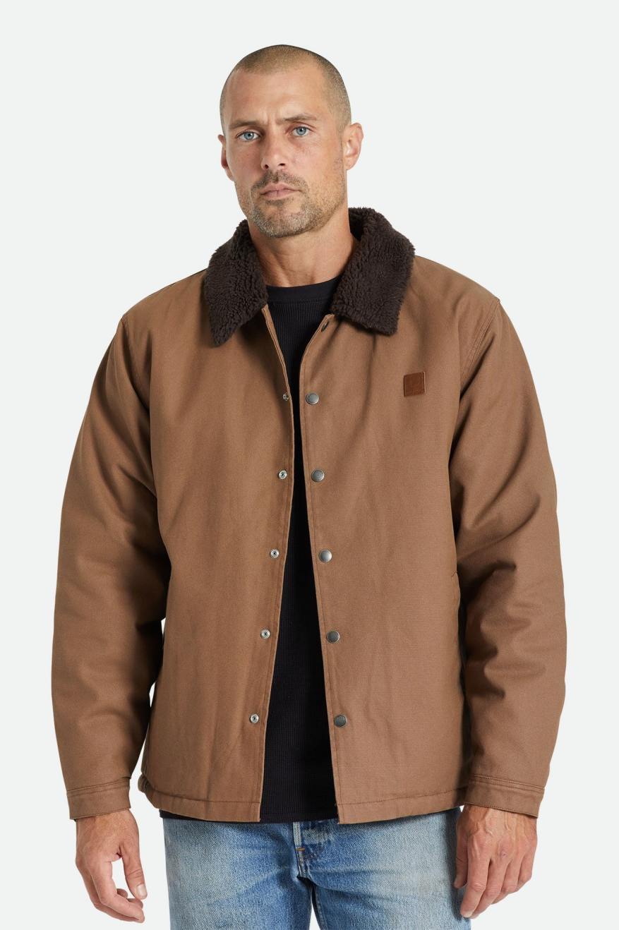 
       Brixton Beta Sherpa Lined Coaches Jacket - Desert Palm
     