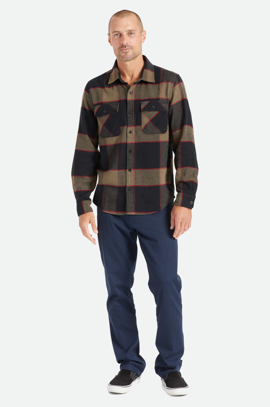 
       Brixton Bowery L/S Flannel - Heather Grey/Charcoal
     