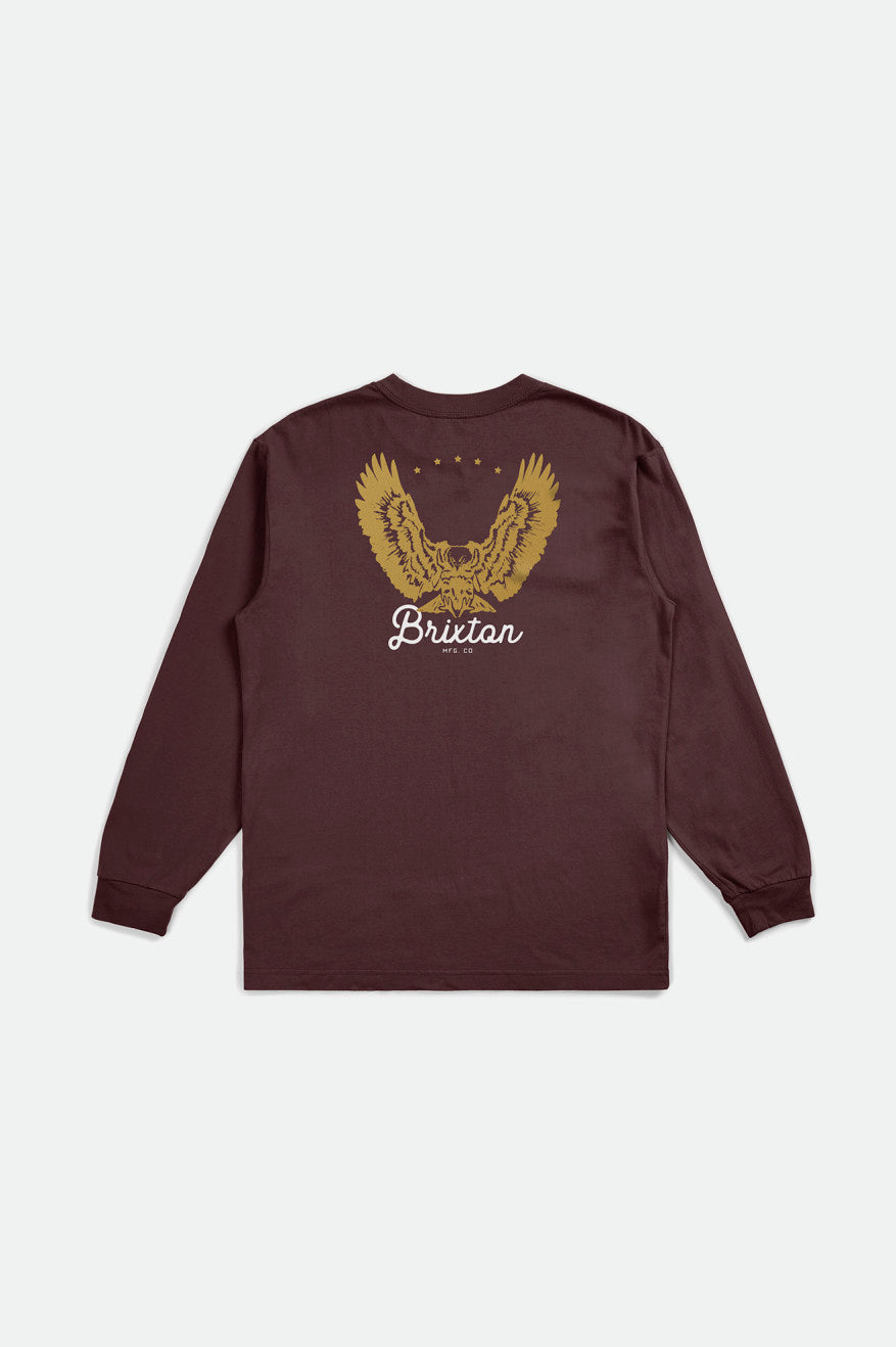 
       Brixton Talon L/S Standard Tee - Mahogany
     