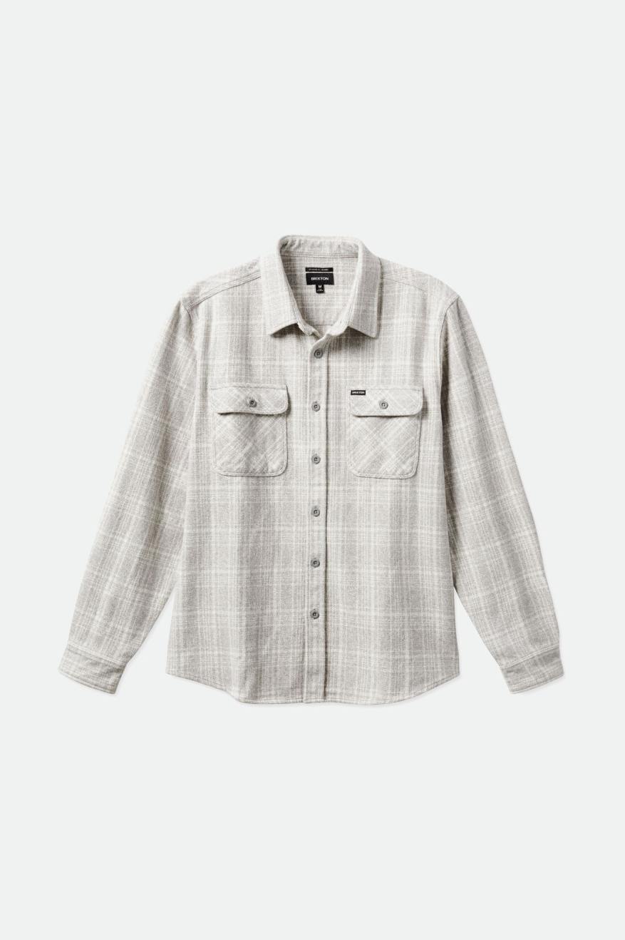 
       Brixton Bowery Heavyweight L/S Flannel - Heather Grey/Off White
     