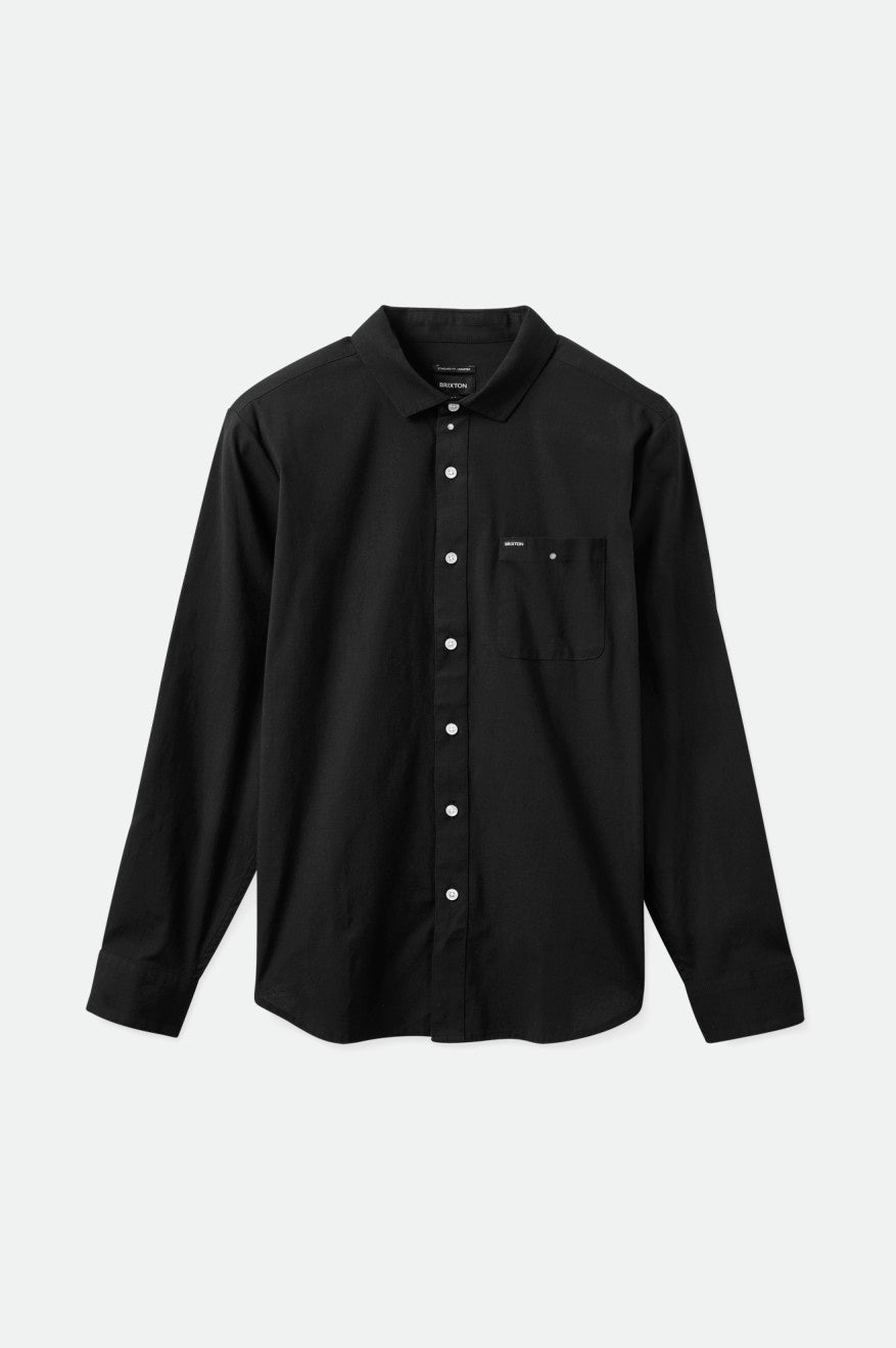 
       Brixton Charter Oxford L/S Woven Shirt - Black
     