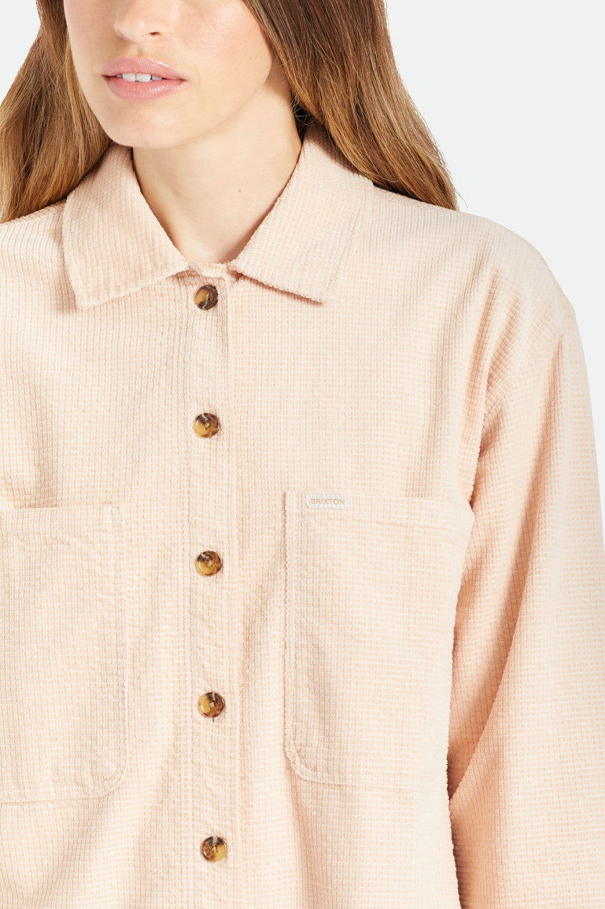 
       Brixton Dundee Corduroy Overshirt - Rose Dust
     