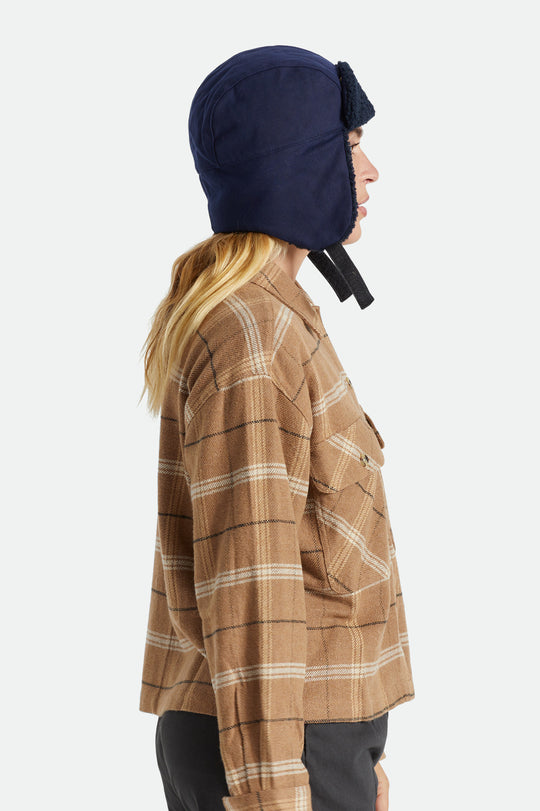 
       Brixton Bridger Trapper Hat - Washed Navy
     