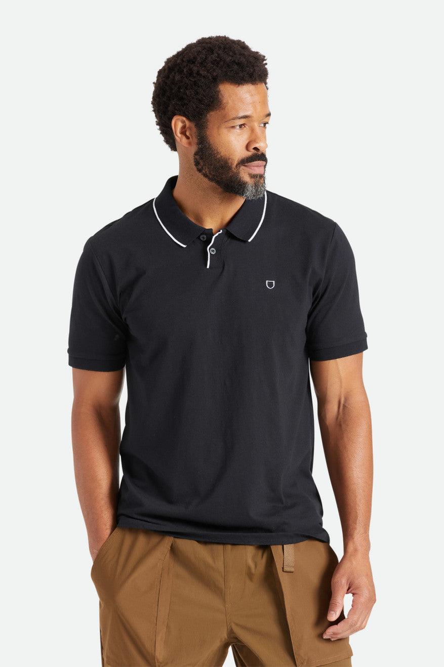 
       Brixton Proper S/S Polo - Black
     