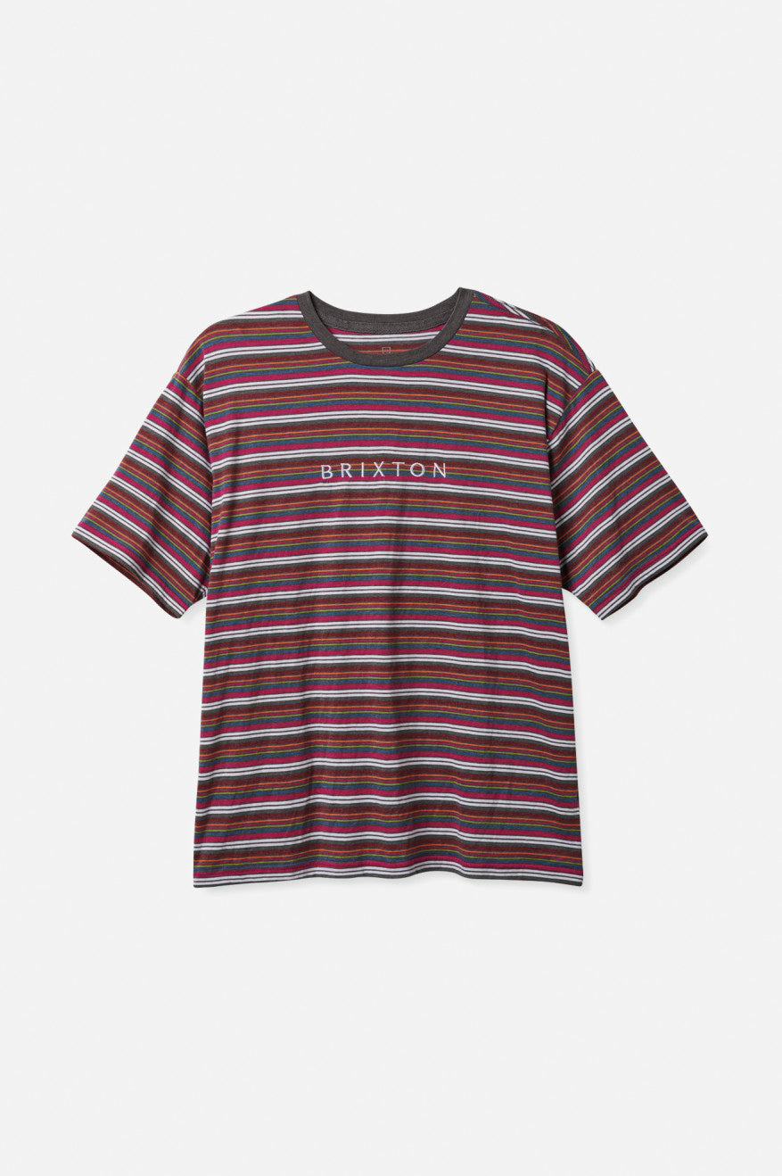 
       Brixton Hilt Boxy Alpha Line S/S Knit - Viva Multi Stripe
     