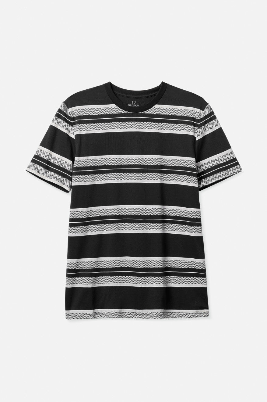 
       Brixton Hilt Utility S/S Knit - Black/Beige/Off White
     