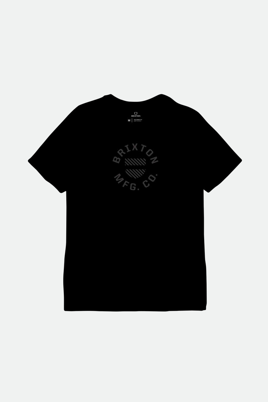 
       Brixton Crest Shield S/S Tailored Tee - Black
     