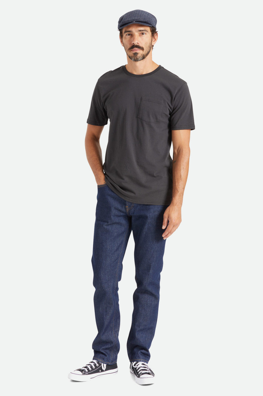 
       Brixton Basic Slub S/S Henley Tee - Black
     