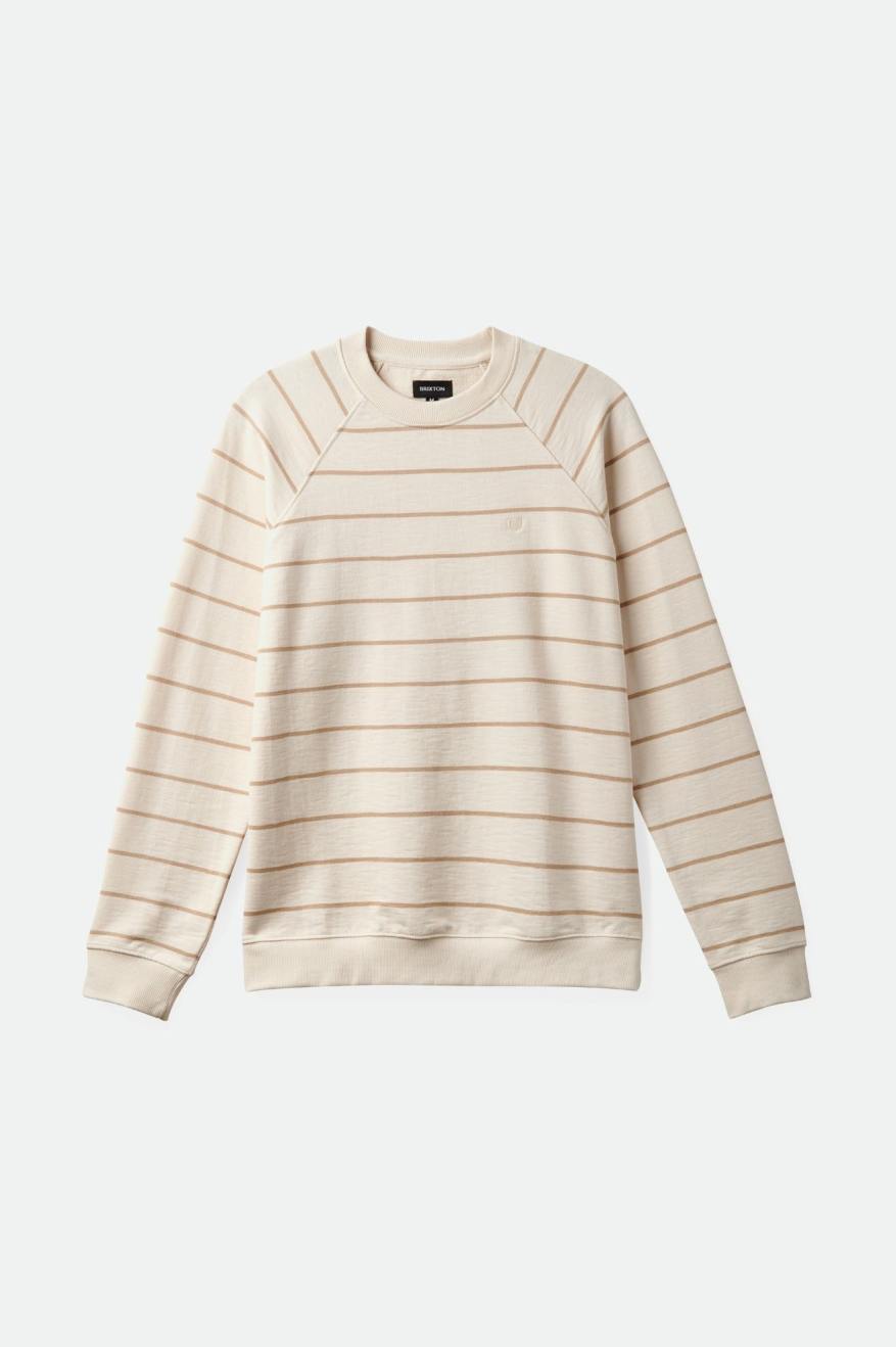 
       Brixton Slub French Terry Crew - Whitecap/Sand
     