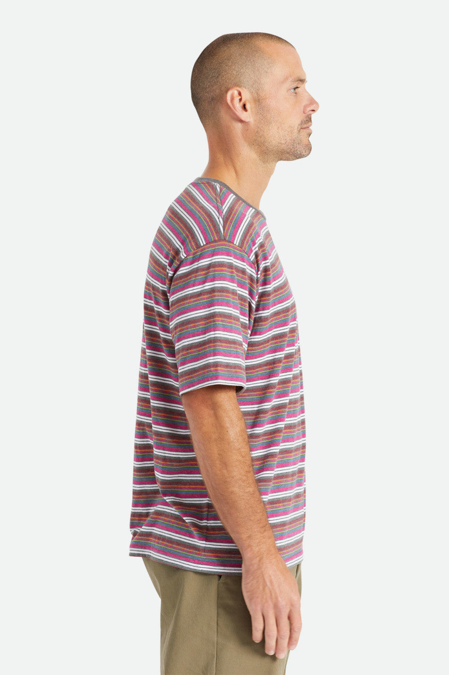 
       Brixton Hilt Boxy Alpha Line S/S Knit - Viva Multi Stripe
     