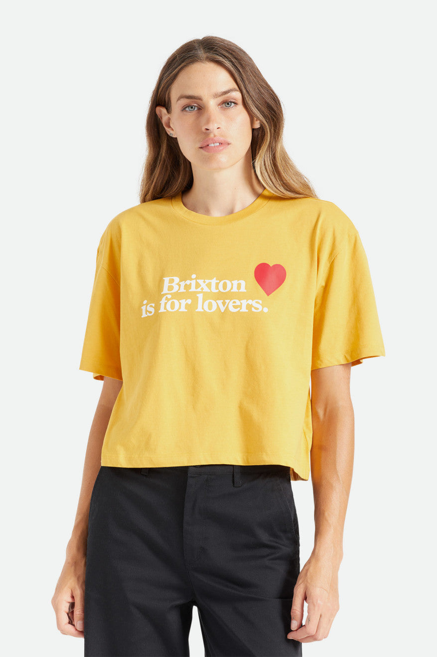 
       Brixton Lovers S/S Skimmer Tee - Bright Gold
     