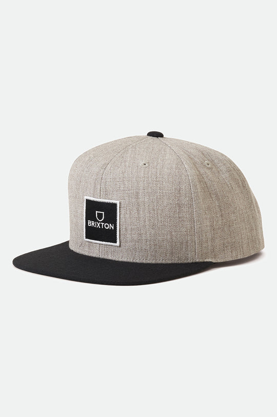 
       Brixton Alpha Square Netplus Snapback - Heather Grey/Black
     