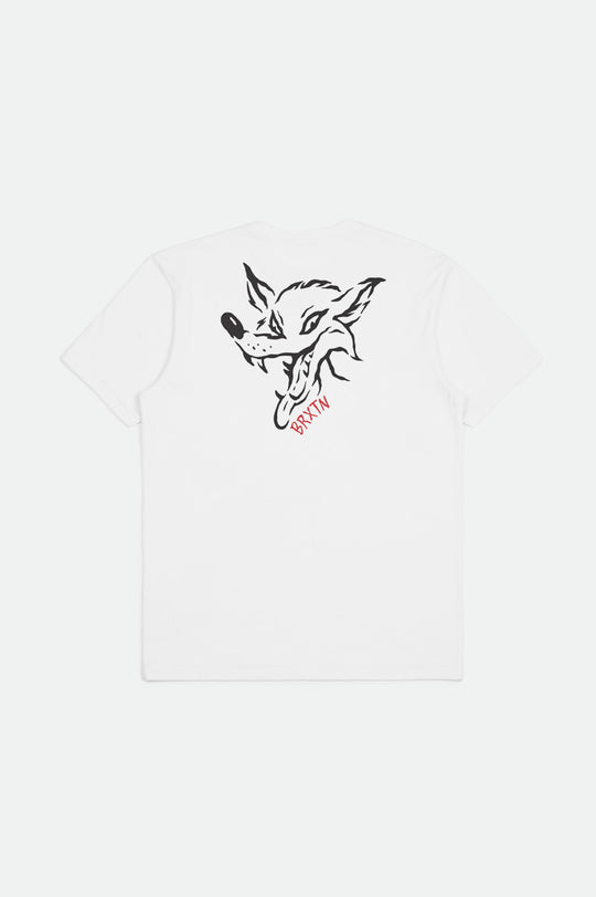 
       Brixton Wolf S/S Tailored Tee - White
     