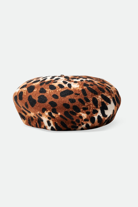 
       Women&#39;s Audrey Beret - Leopard - Back Side
     