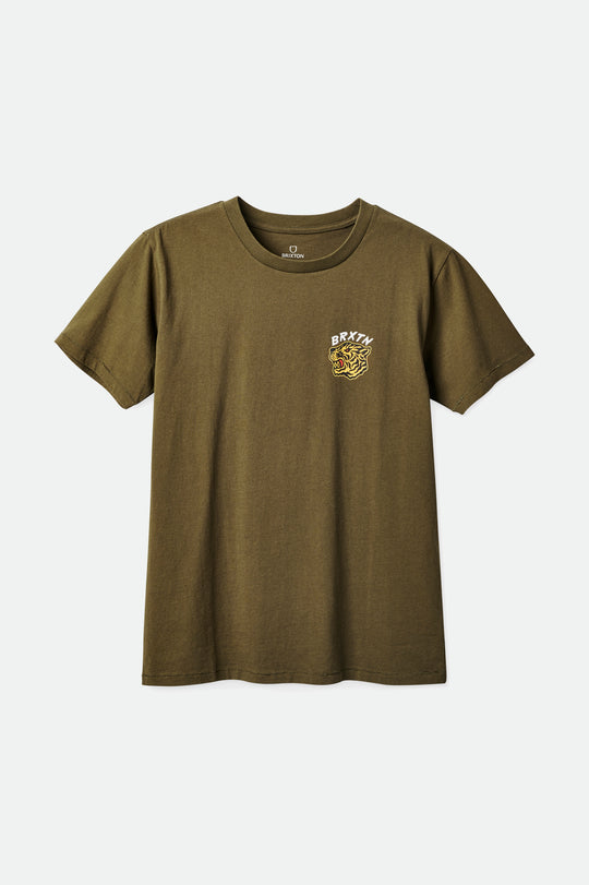 
       Brixton Kit S/S Standard Tee - Olive Worn Wash
     