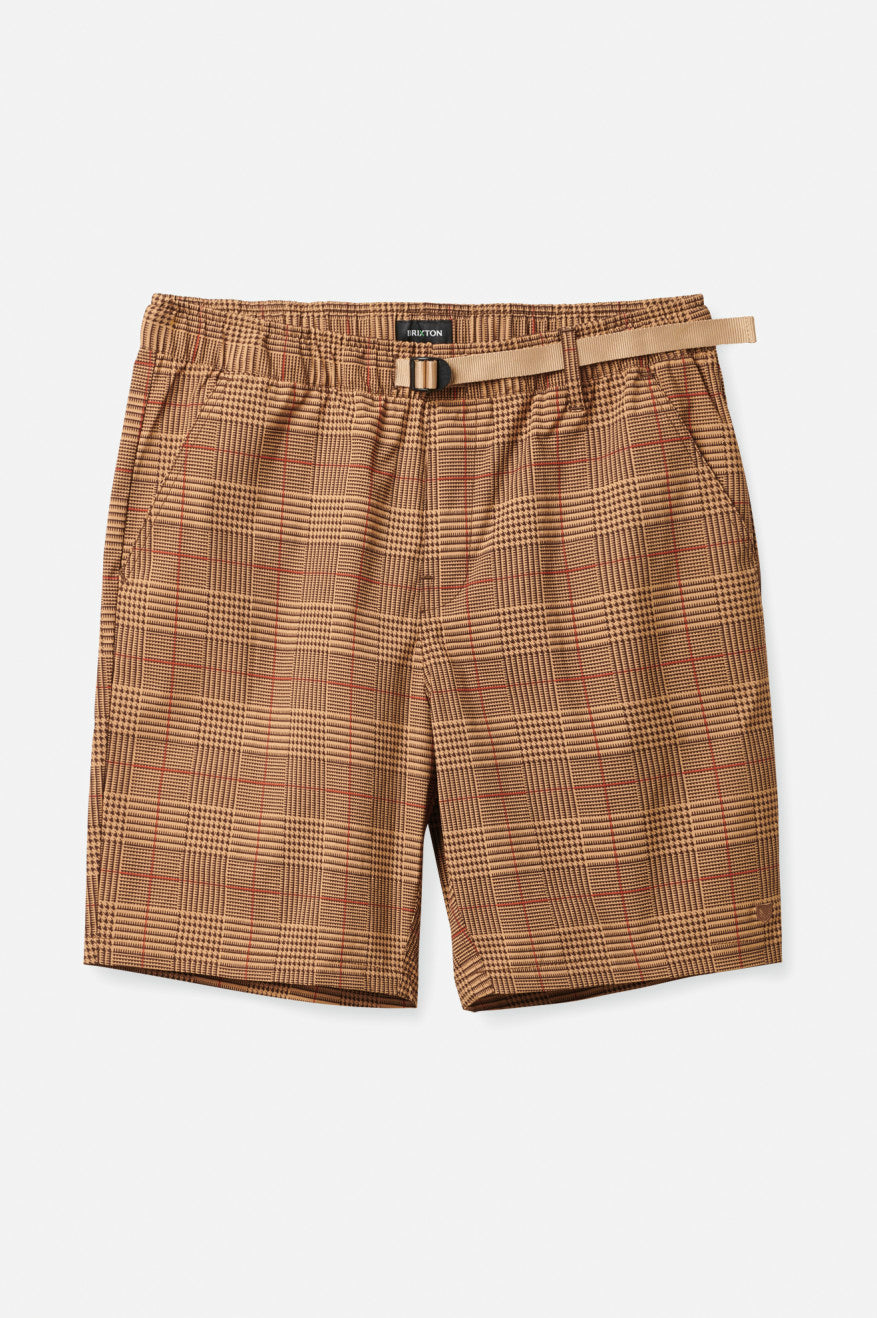 
       Brixton Steady Cinch Utility Short - Brown Houndstooth
     