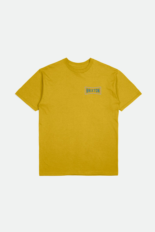 
       Brixton Truss S/S Standard Tee - Antique Gold/Teal
     