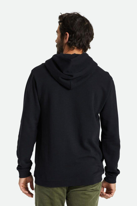 
       Brixton Crest Summer Weight French Terry Hood - Black
     