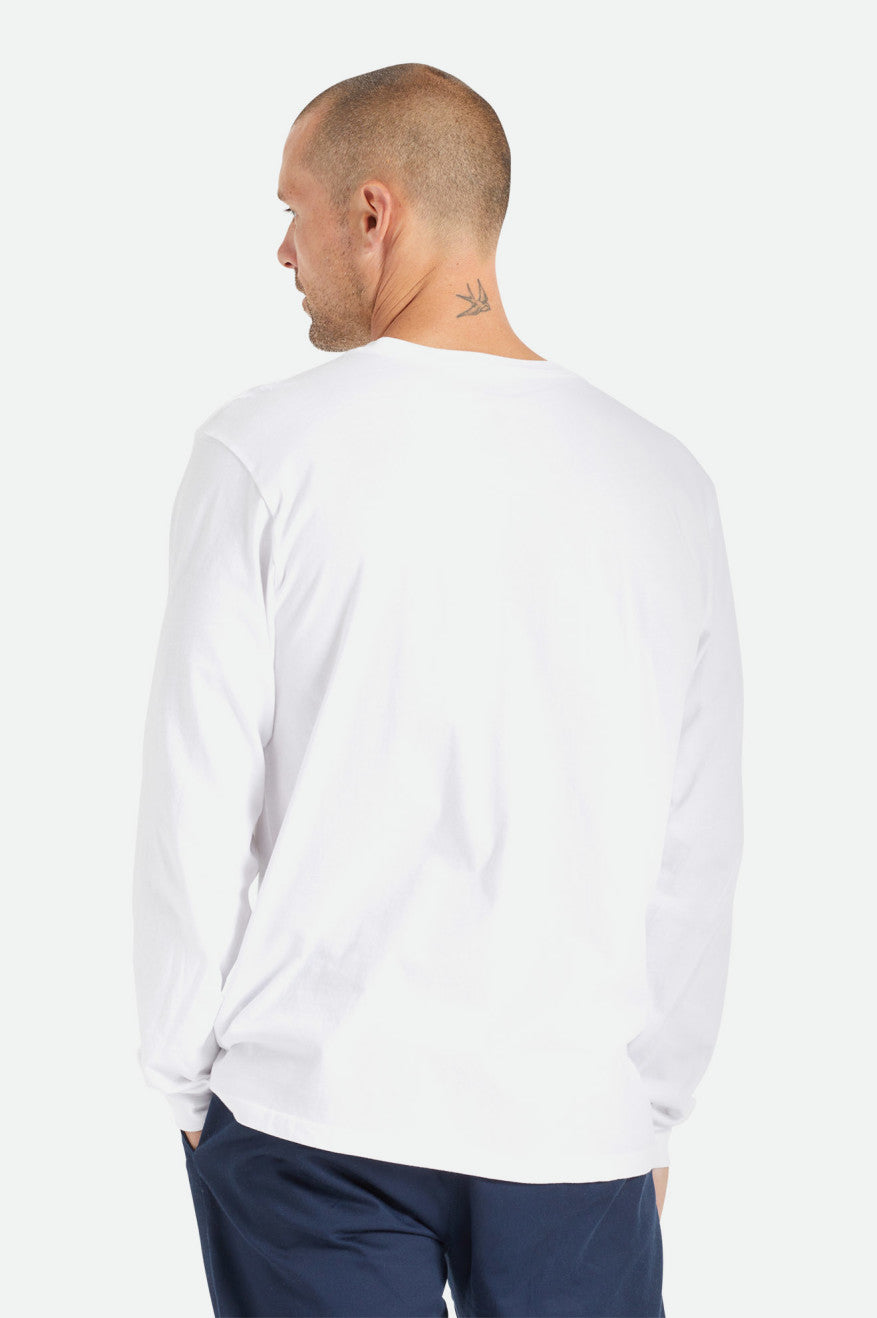 
       Brixton Basic L/S Pocket Tee - White
     