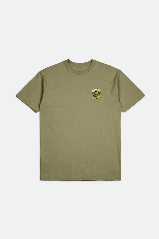 
       Brixton Kit S/S Standard Tee - Military Olive Worn Wash
     