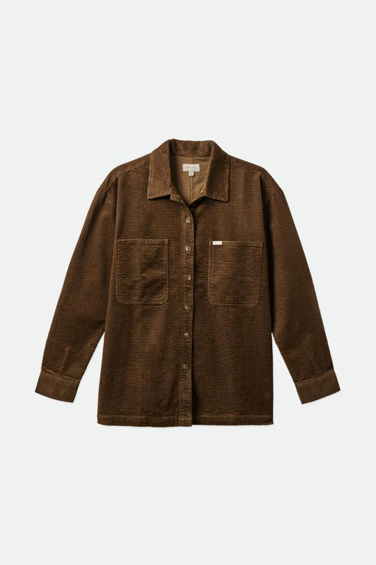 
       Brixton Dundee Corduroy Overshirt - Desert Palm
     