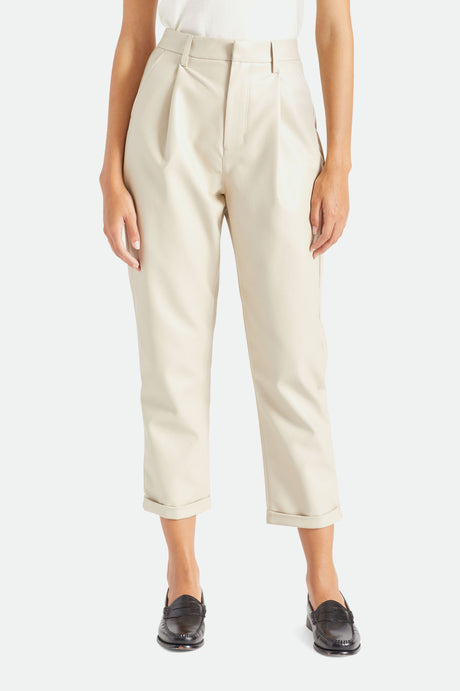 Aberdeen Leather Trouser Pant - Beige