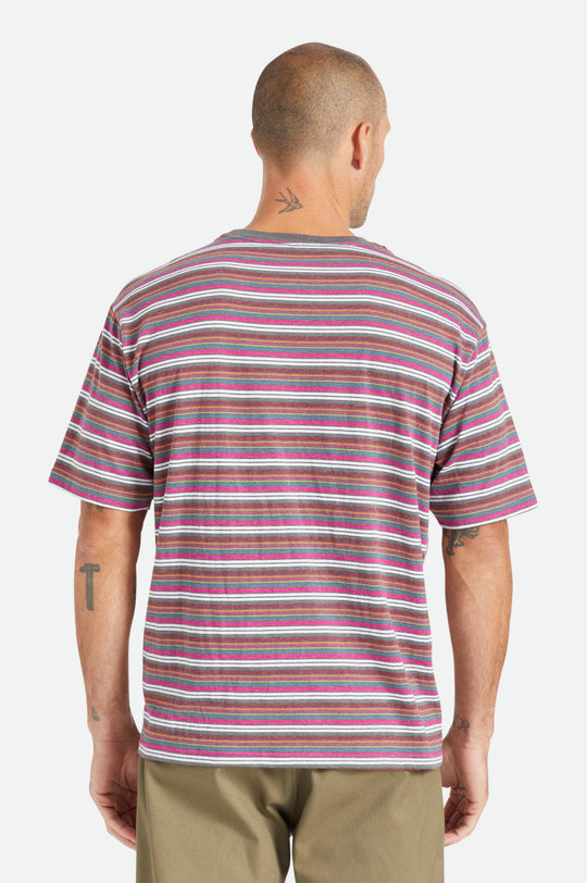 
       Brixton Hilt Boxy Alpha Line S/S Knit - Viva Multi Stripe
     