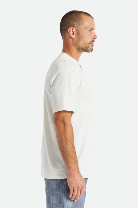 
       Brixton Beta Square Utility S/S Henley Knit - Off White
     