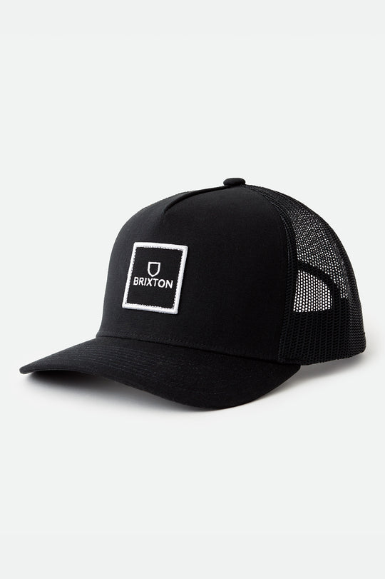 
       Unisex Alpha Block Crossover C MP Mesh Cap - Black - Front Side
     