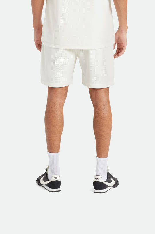 
       Brixton Shield Crest Mesh Short - Off White
     