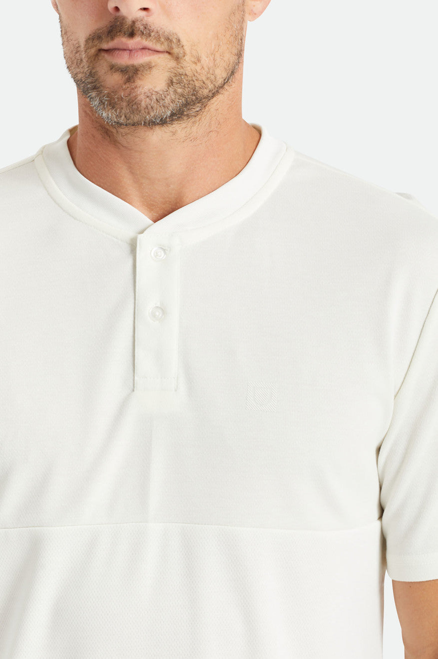 
       Brixton Beta Square Utility S/S Henley Knit - Off White
     