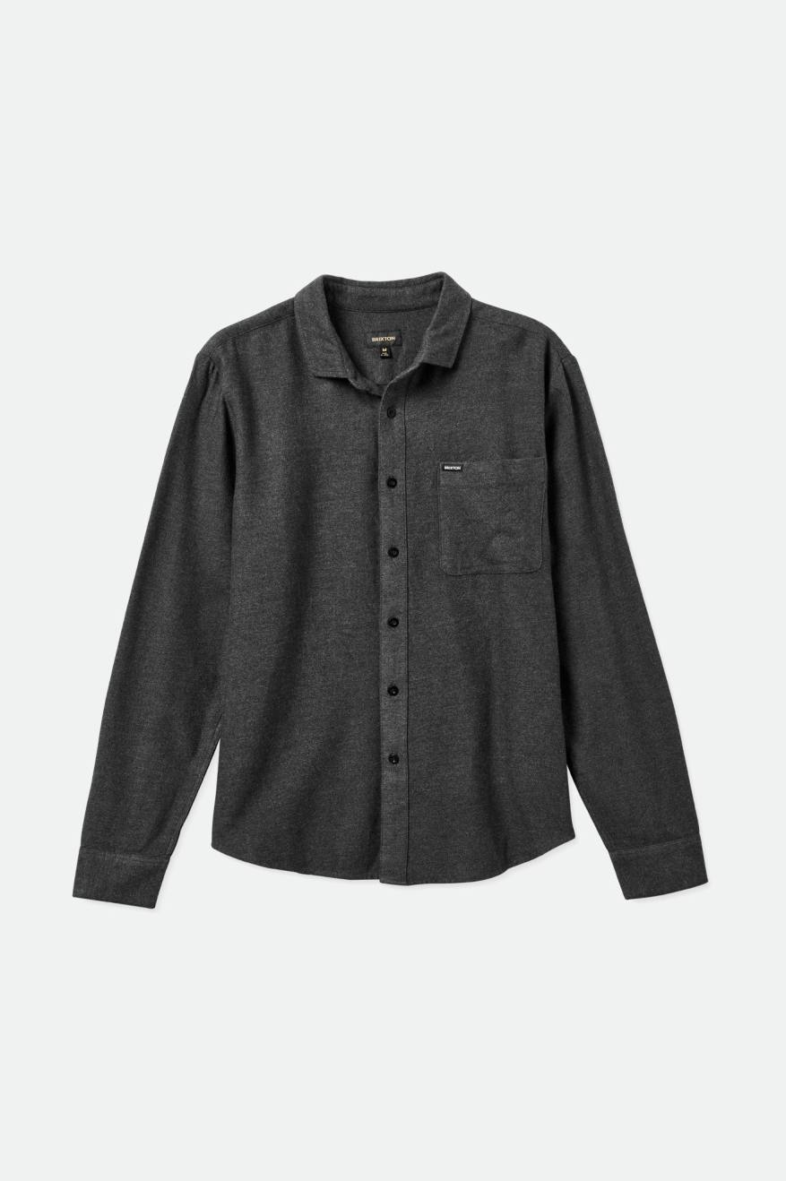 
       Brixton Bixby Reserve L/S Flannel - Melange Black
     