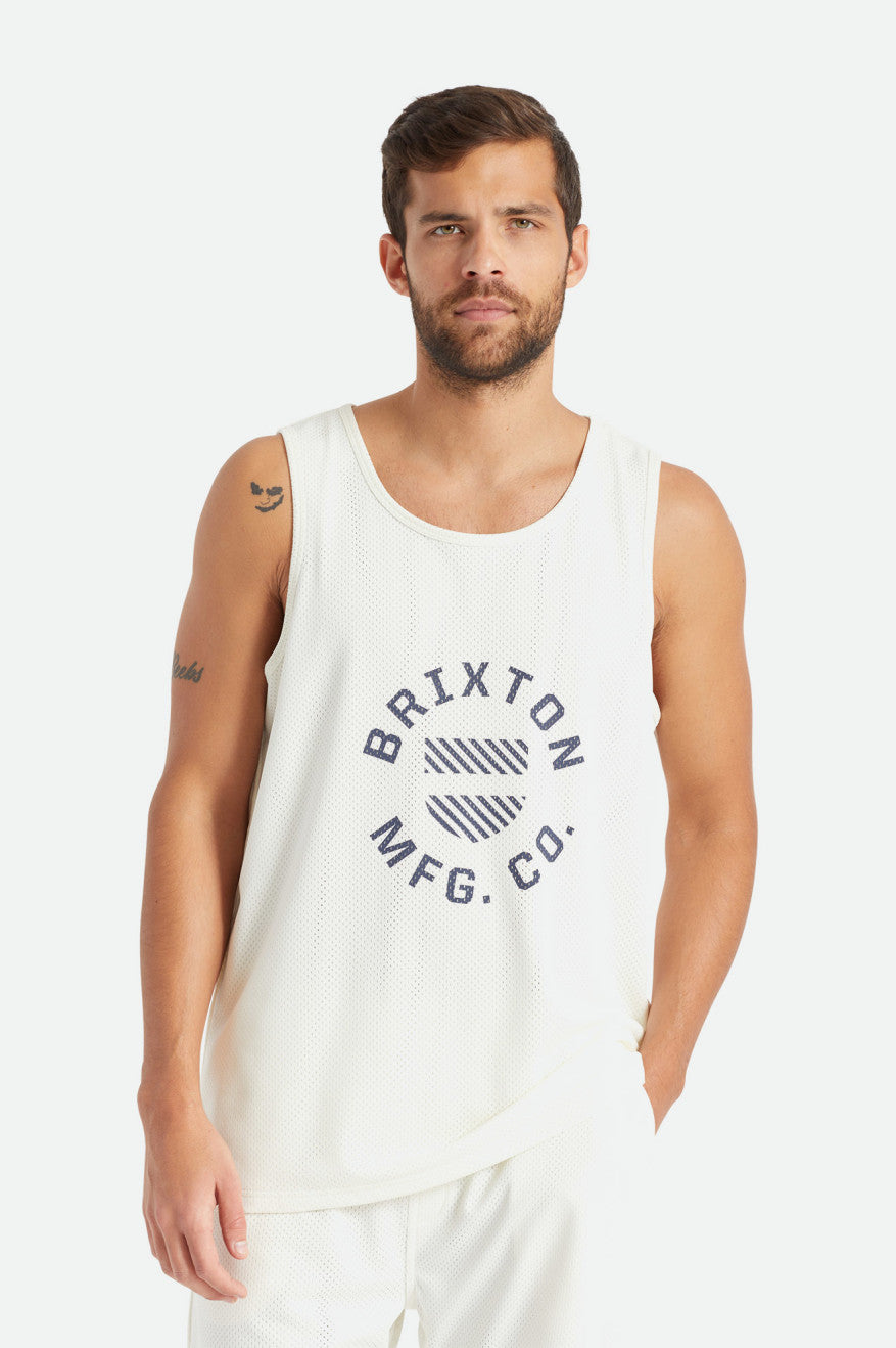 
       Brixton Shield Crest Tank - Off White
     