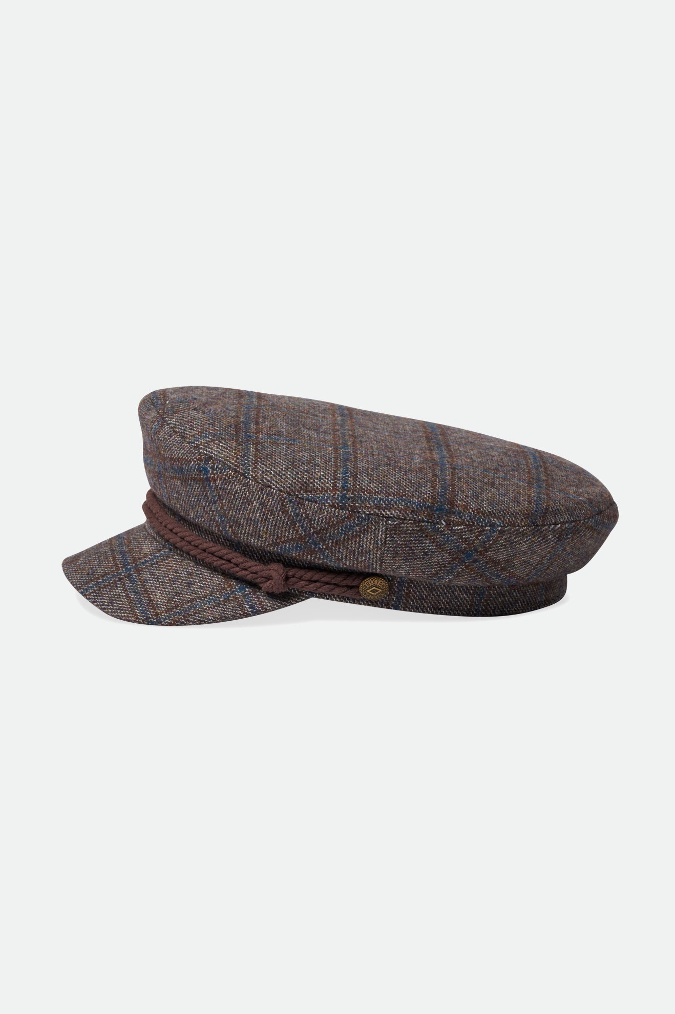 
       Brixton Fiddler Cap - Deep Brown/Navy
     