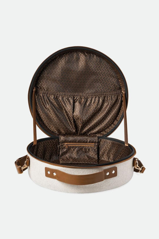 
       Brixton Done Proper Fedora Travel Case - Cream/Beige
     