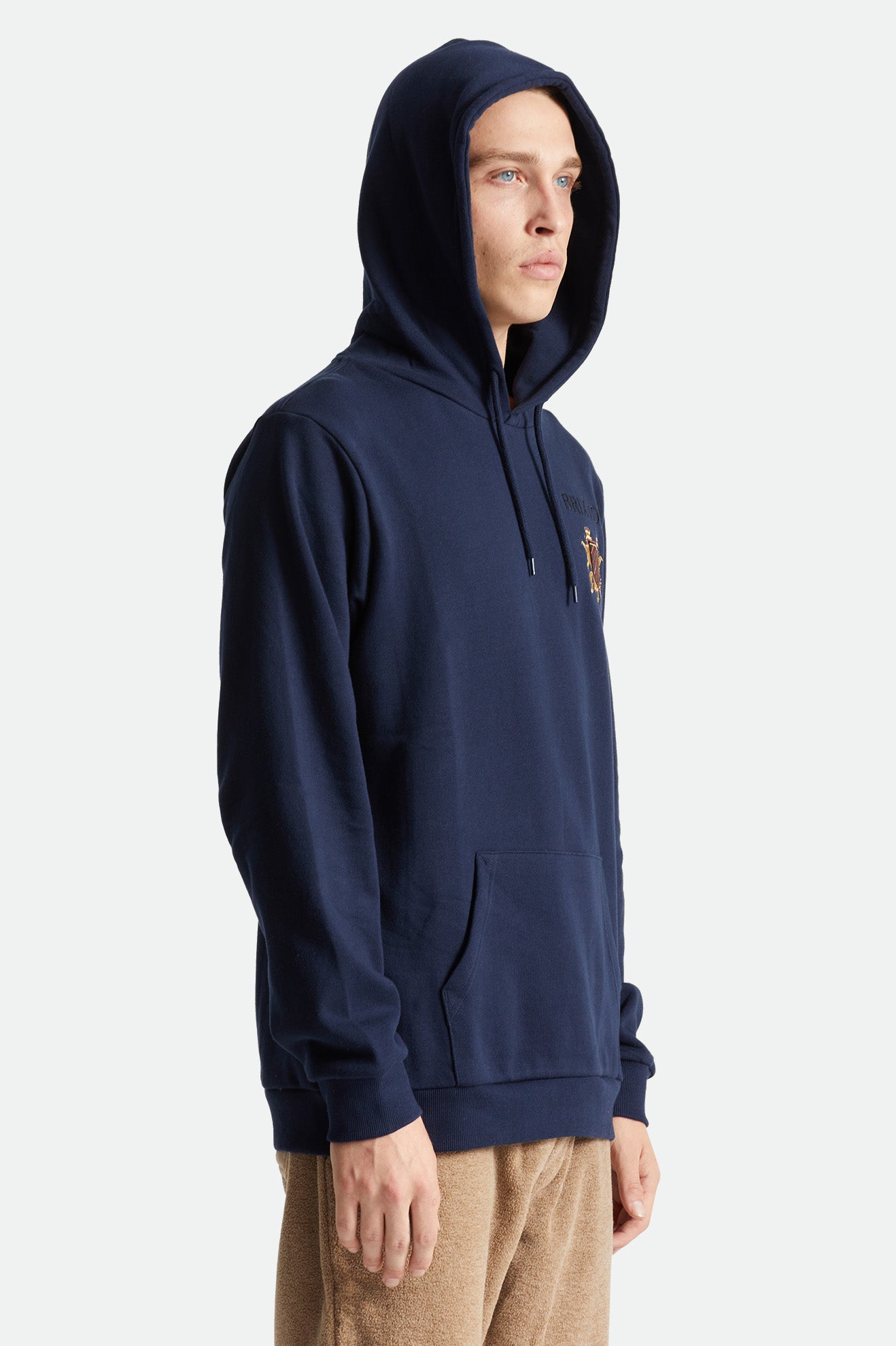 
       Brixton Lion Crest Hood - Navy
     