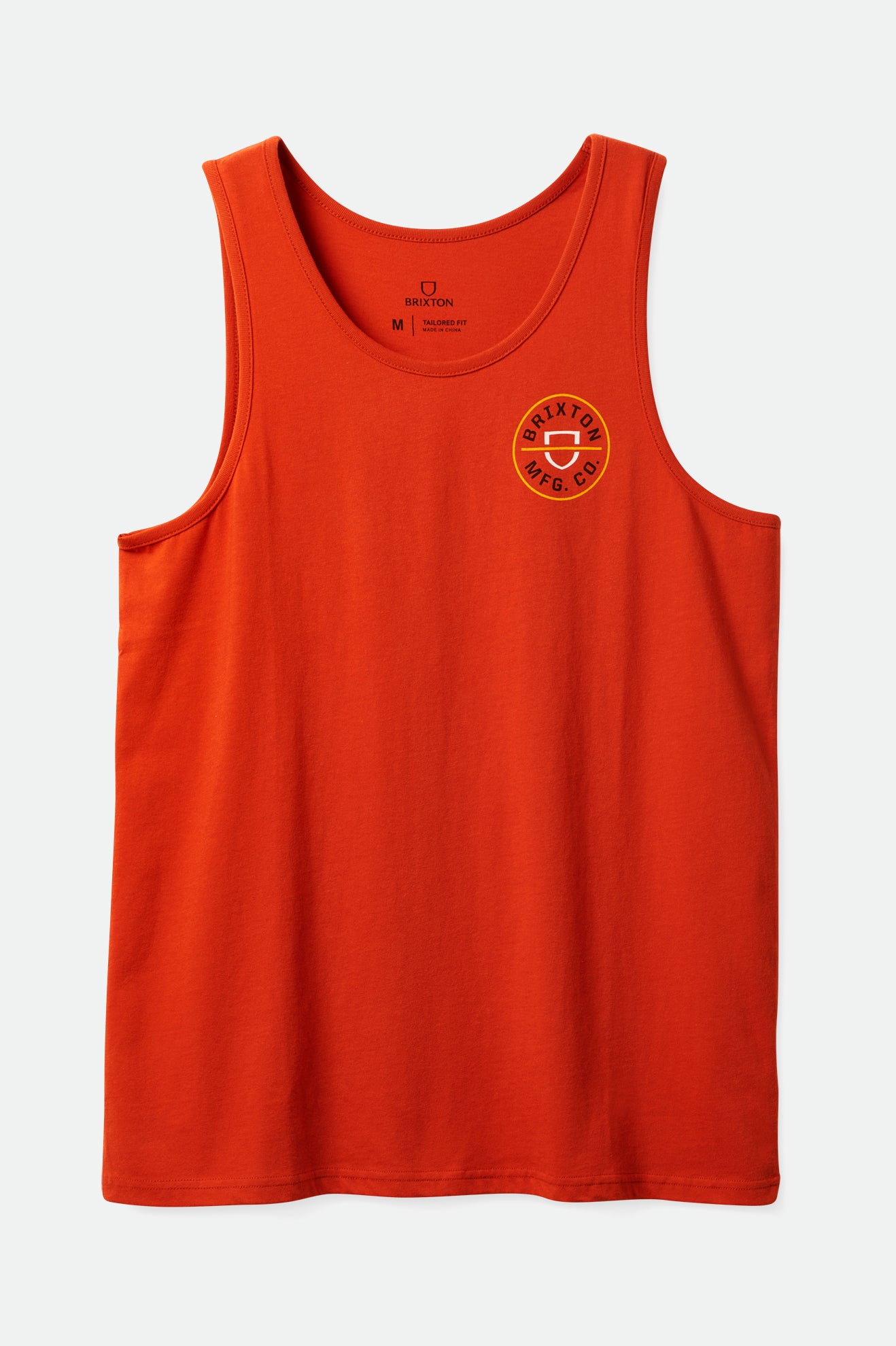 
       Brixton Crest Tank - Phoenix Orange Sun Wash
     