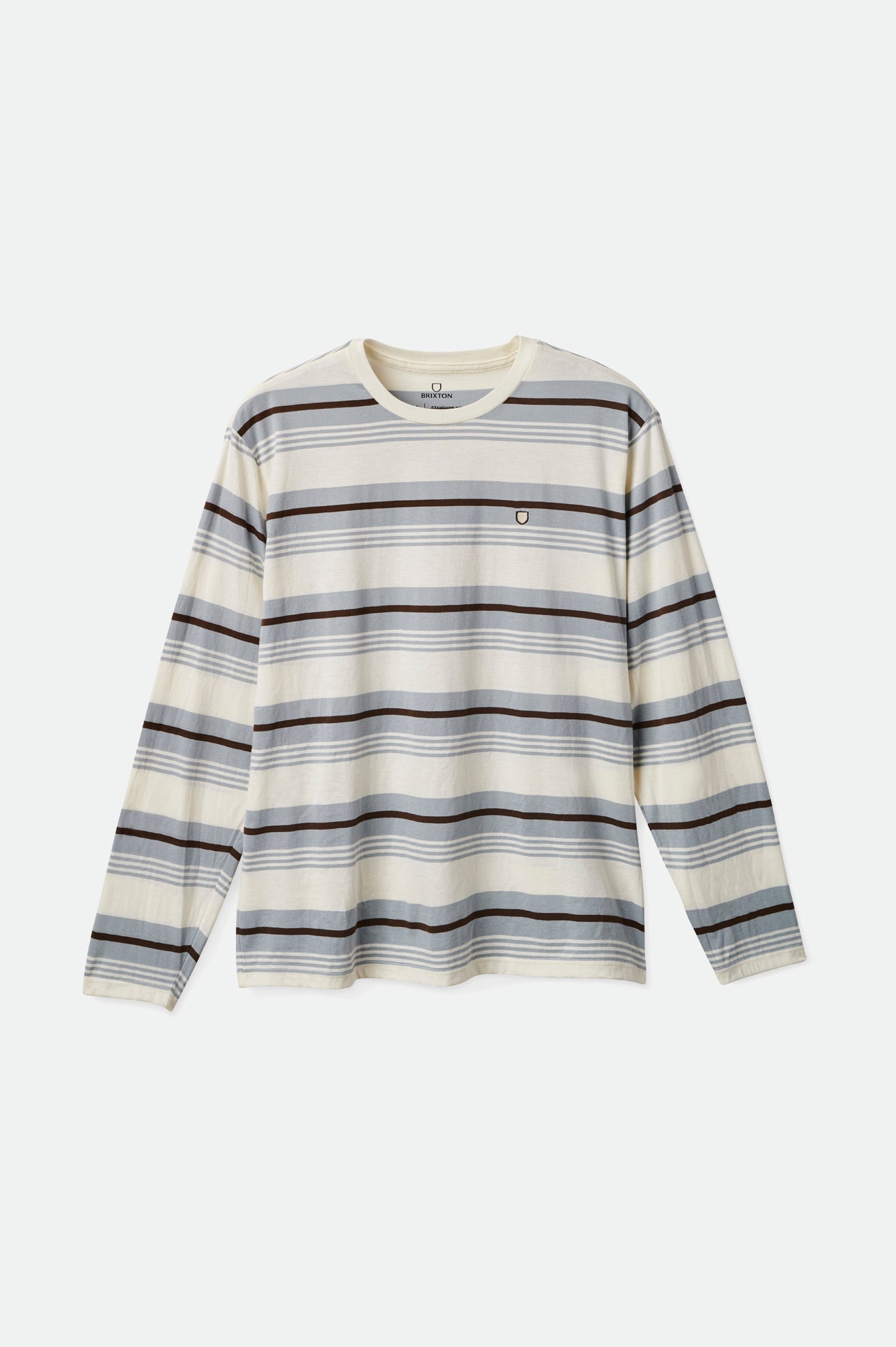 
       Brixton Hilt Shield L/S Knit - Off White/Haze/Deep Brown
     