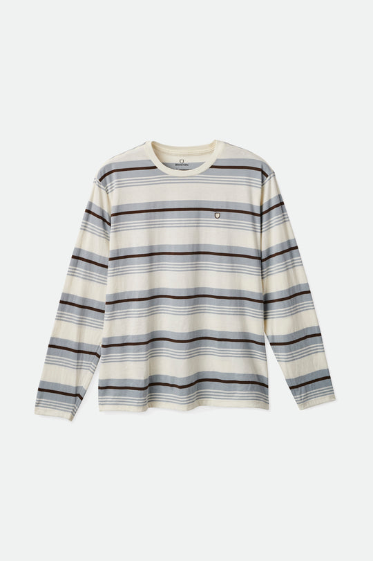 
       Brixton Hilt Shield L/S Knit - Off White/Haze/Deep Brown
     