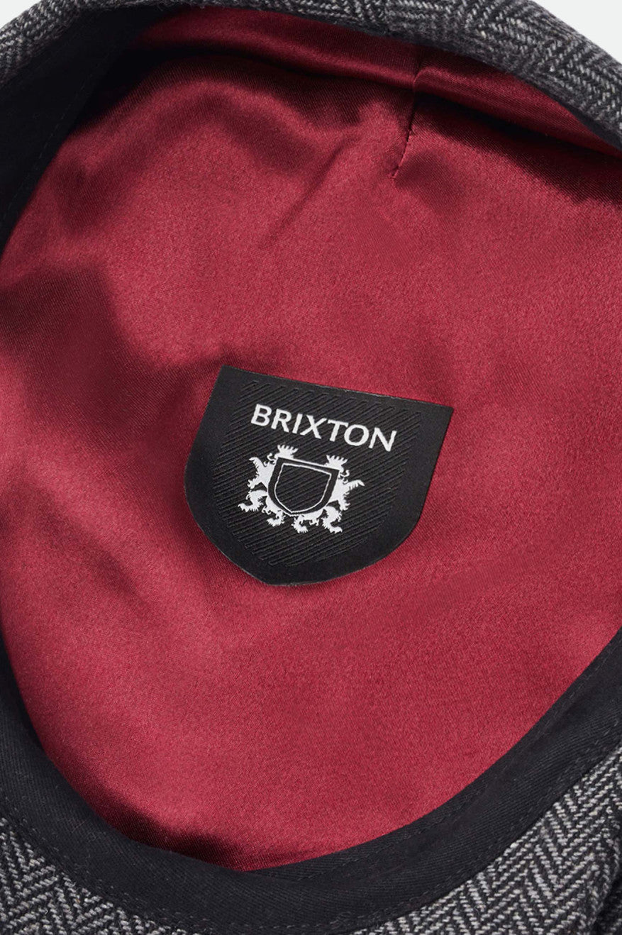 
       Brixton Hooligan Flat Cap - Grey/Black
     