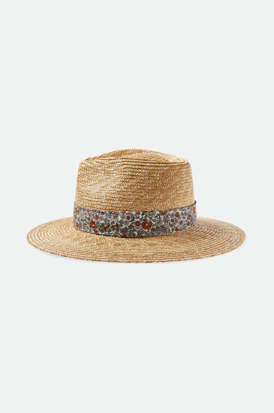 
       Brixton Joanna Short Brim Hat - Honey/White Floral
     